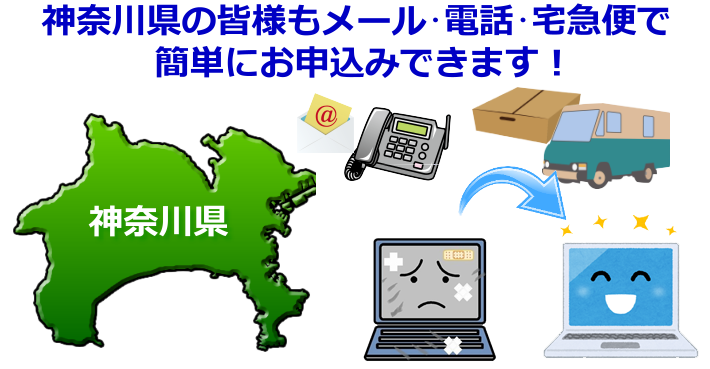 神奈川県 パソコン修理やデータ復旧